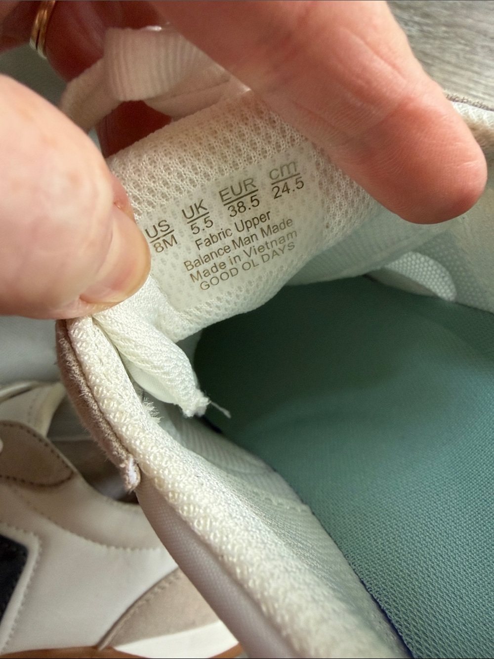 Dr. Scholl's | Beige White Navy Retro Runner Sneakers - Picture 7 of 8
